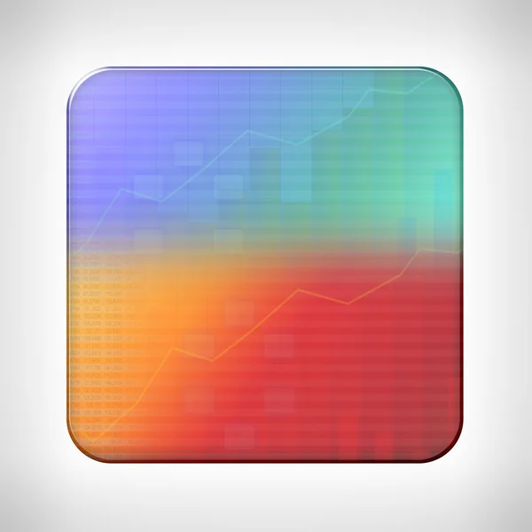 Icon template for financial applications — Stock Photo, Image