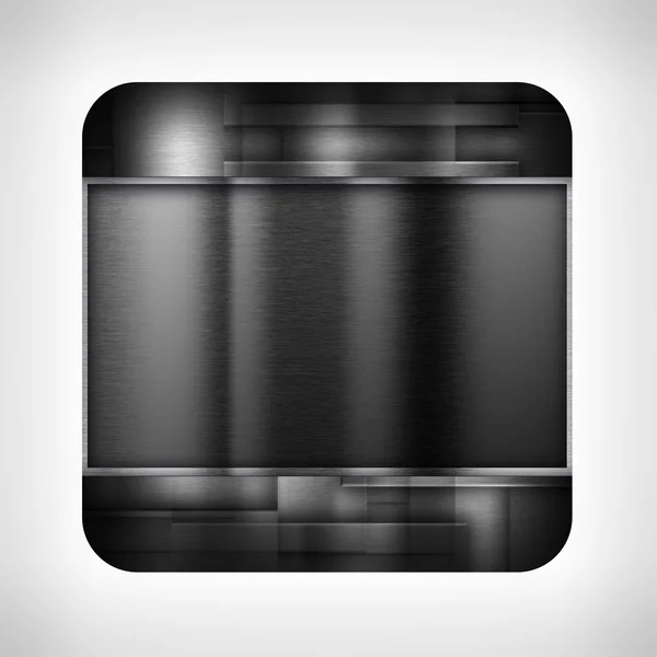 Dark metal texture icon — Stock Photo, Image