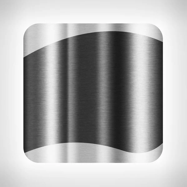 暗い金属のテクスチャ アイコン — ストック写真