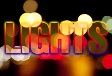 gece ışıkları arka plan