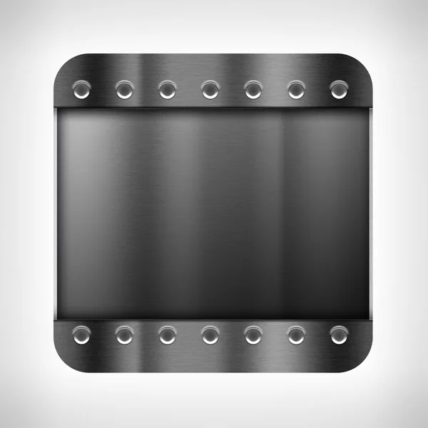 Dark metal texture icon — Stock Photo, Image