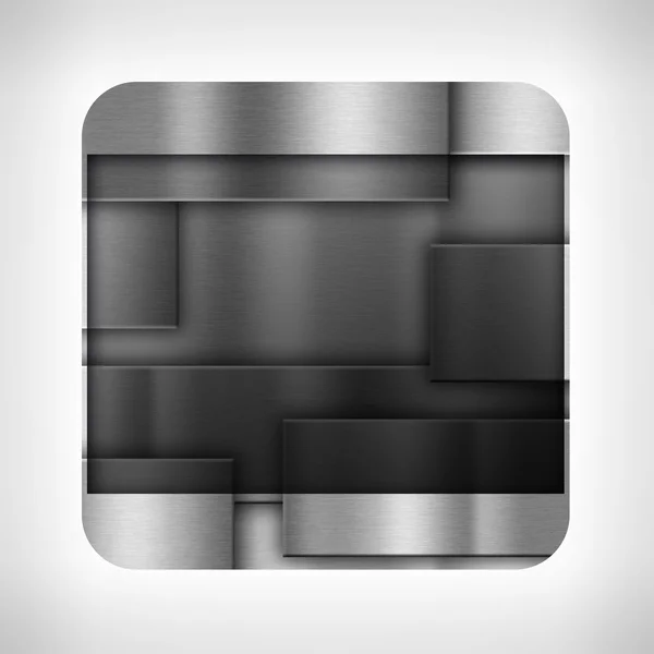 Dark metal texture icon — Stock Photo, Image