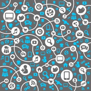 sosyal ağ simge vektör arka plan