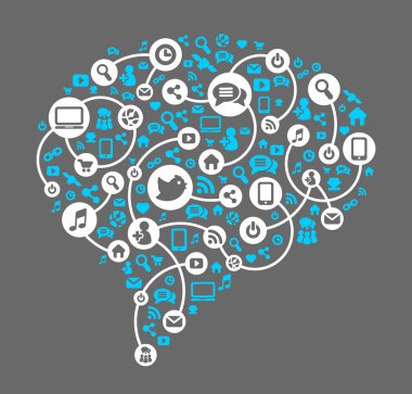 sosyal ağ simge vektör arka plan