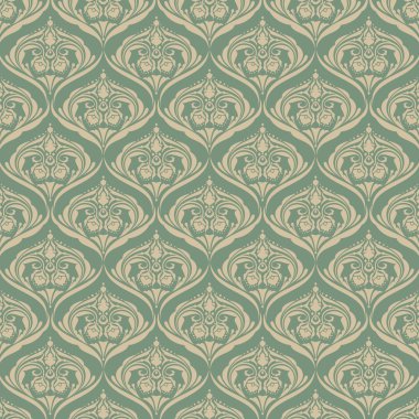 Vintage damask brokar duvar kağıdı