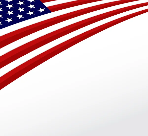 Amerikan bayrağı. Birleşik Devletler bayrak geçmişi. Vektör — Stok Vektör