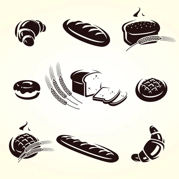 Bread set. Vector — Stock Vector