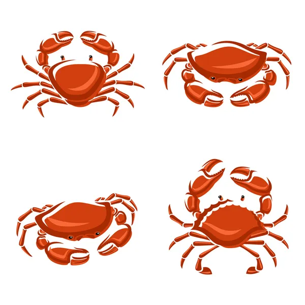 Crab set. — Stock Vector