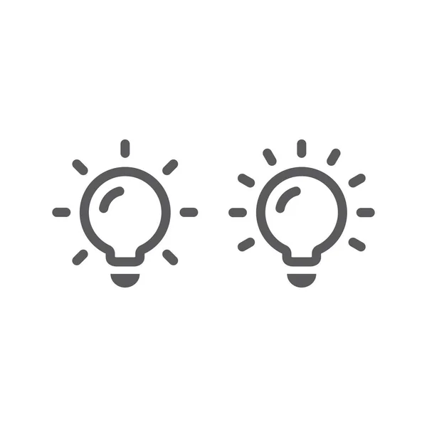 Φωτιστικό Μαύρο Διανυσματικό Εικονίδιο Φως Λαμπτήρα Απλό Γεμάτο Σύμβολο — Διανυσματικό Αρχείο