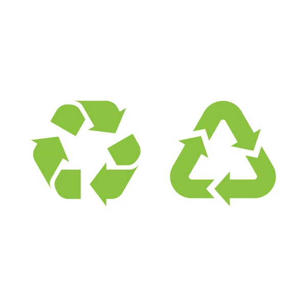 Recycelte Dreieckspfeile Füllten Das Vektorsymbol Recycling Symbol — Stockvektor