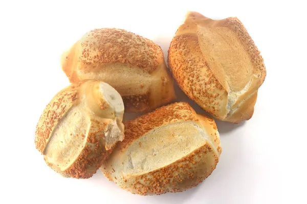 Braziliaans Traditioneel Brood Frans Brood Genaamd Geïsoleerd Witte Achtergrond Keuken — Stockfoto