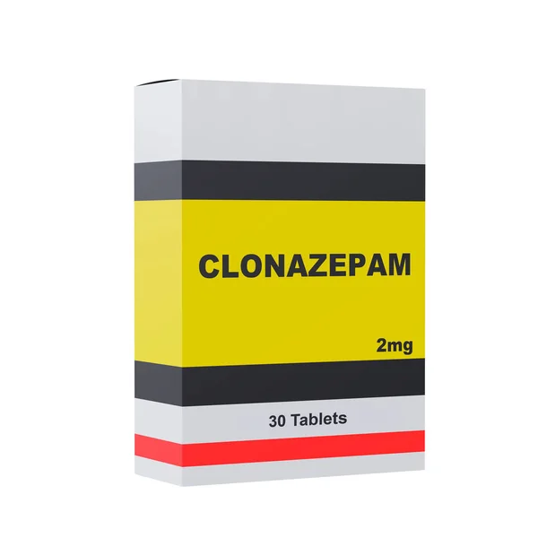 Clonazepam Farmakolojik Sınıftaki Benzodiazepinlerin Bir Ilacıdır Nöbetlerin Tedavisinde Kullanılır Yatıştırıcı — Stok fotoğraf
