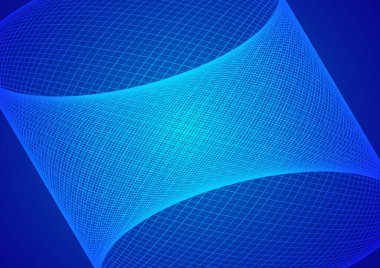 Abstract technology blue background wave lines background. Banner, poster or template elegant and modern curved lines. Communication technology concept. 2D illustration