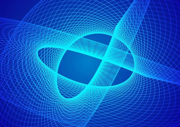 Abstract technology blue background wave lines background. Banner, poster or template elegant and modern curved lines. Communication technology concept. 2D illustration