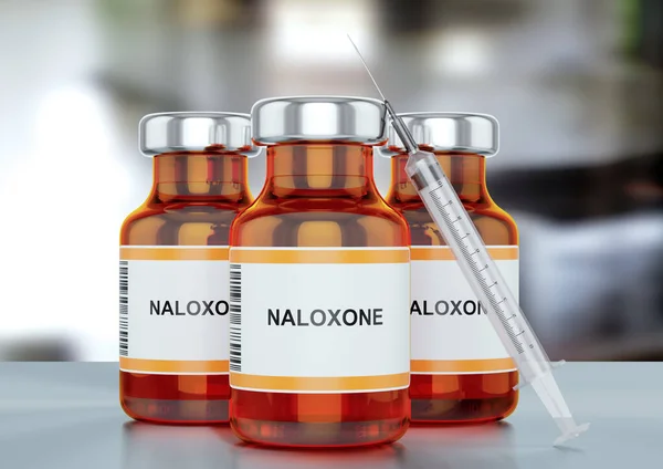 Naloxona Inyectable Usa Para Revertir Los Efectos Una Sobredosis Opioides —  Fotos de Stock