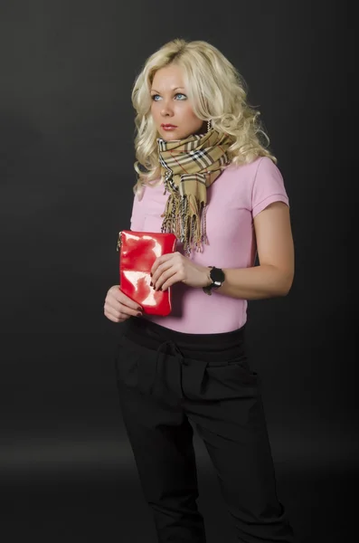 Portrait of the girl in studio — Stock Photo, Image