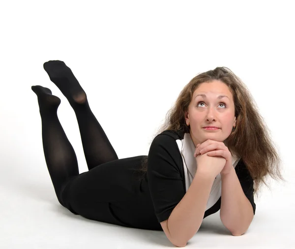 Retrato de la chica en el estudio Imagen De Stock