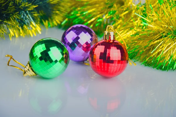 New Year's spheres, happy Christmas — Stock Photo, Image