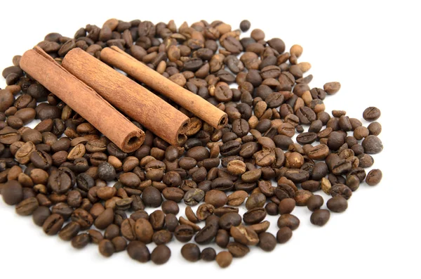 Coffee beans background isolated white — Φωτογραφία Αρχείου