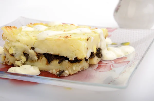 Baked potato pudding — Stock Photo, Image