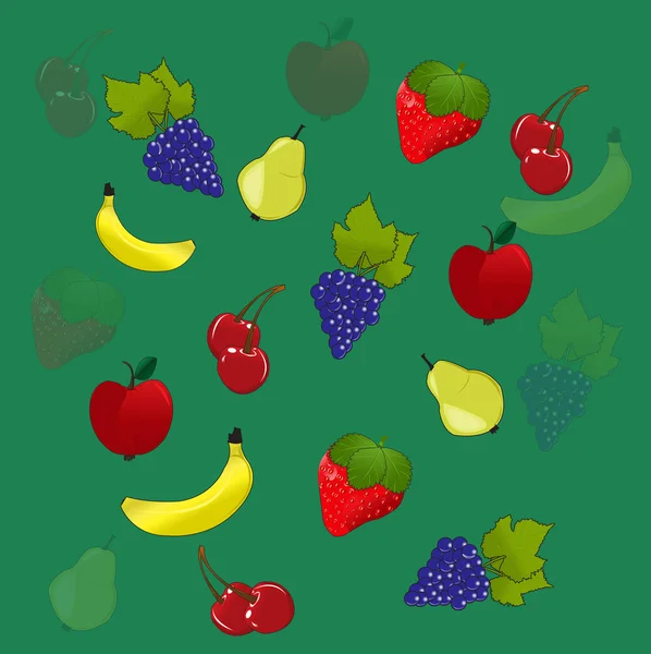 Hintergrund Obst — Stockvektor