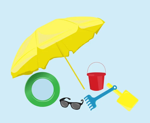 Summer icons — Stock Vector