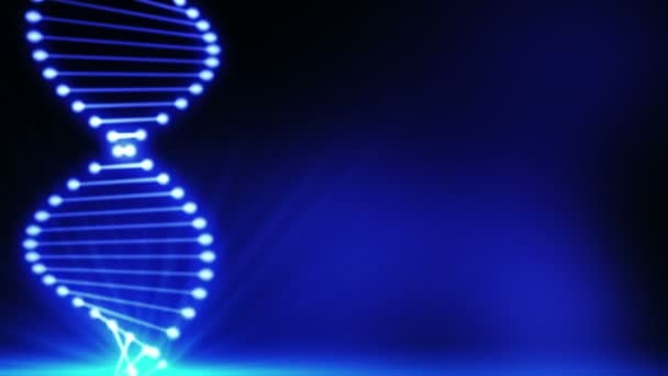 Volledige hd abstract blue dna — Stockvideo