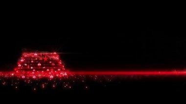 kırmızı ışıkları Noel ağacı