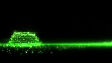 árbol de Navidad luces verdes