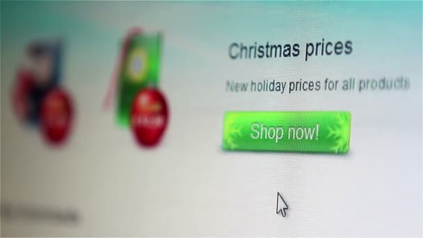 Suggerimenti per acquistare online per Natale — Video Stock