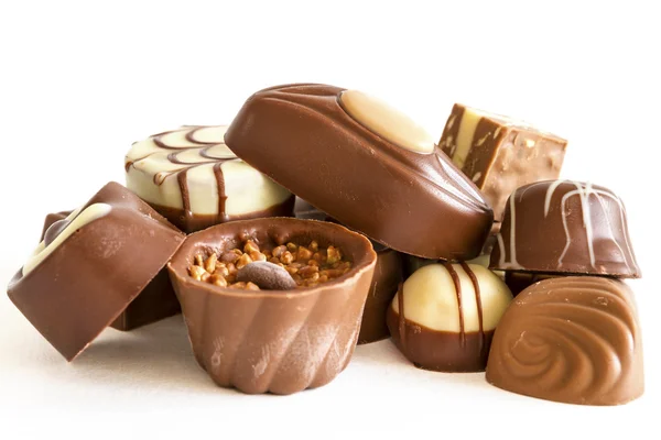 Dulces de chocolate y trufas —  Fotos de Stock