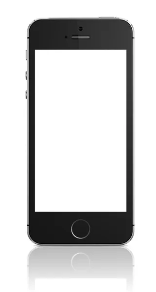 空白屏幕的智能手机 免版税图库照片