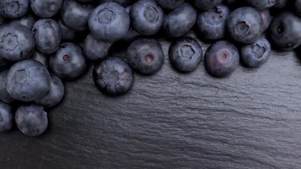 Frische Sommerliche Saftige Früchte Aus Blaubeeren Für Eine Gesunde Ernährung — Stockvideo