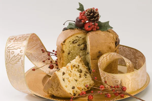 Christmas Sweet. Panettone. — Stock Photo, Image