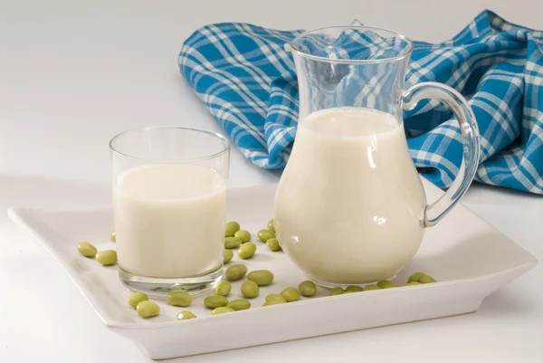 Sójové mléko. — Stock fotografie
