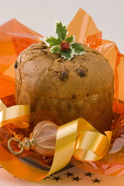 Christmas sweets.Panettone. — Stock Photo, Image