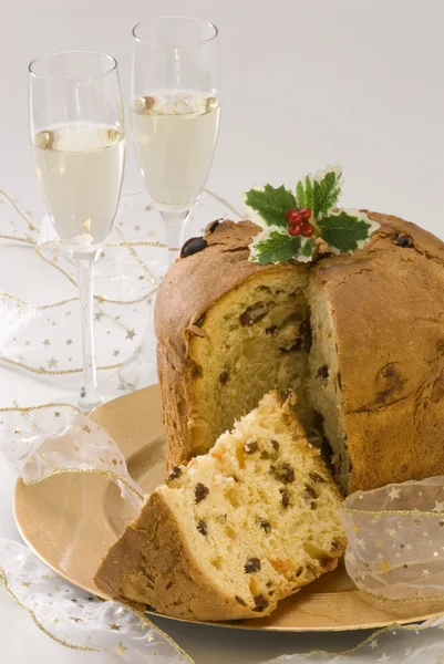 Dolce Natale. Panettone . — Foto Stock