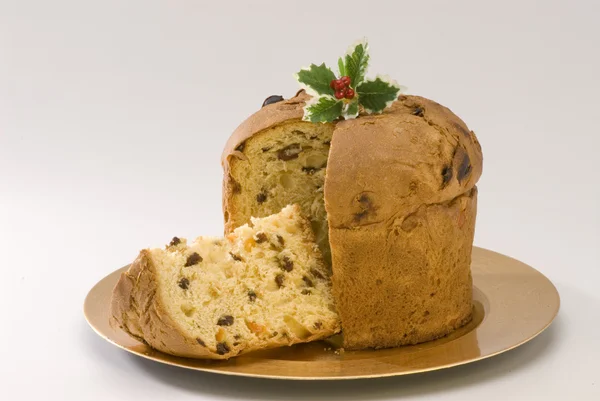 Weihnachten süß. Panettone. — Stockfoto