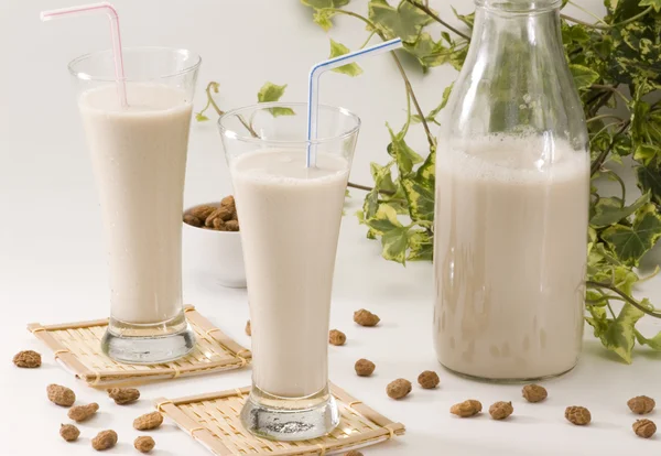 Tiger nut milk. Horchata de chufa. — Stock Photo, Image