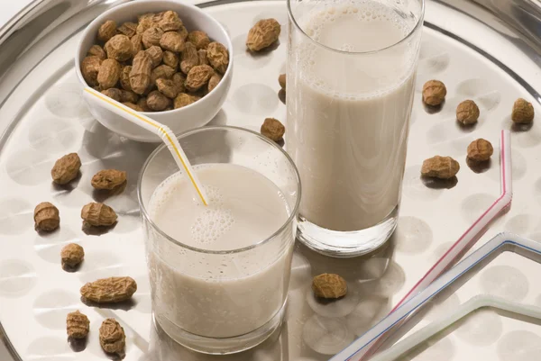 Erdmandelmilch. horchata de chufa. — Stockfoto