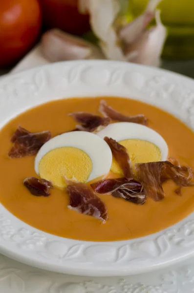 Spanish Cuisune. Salmorejo. — Stock Photo, Image