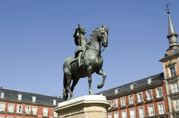 Plaza Mayor Square. Madrid. Espanha . — Fotografia de Stock