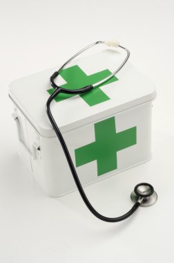 İlk yardım kutusu.