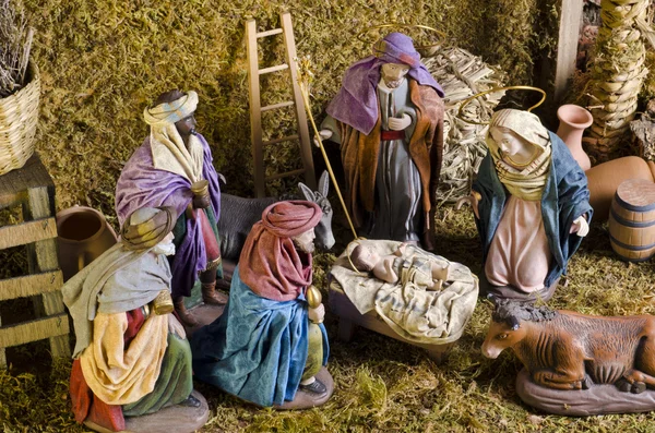 Karácsonyi Nativy jelenet — Stock Fotó