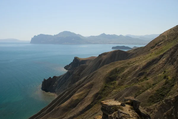 bir dağın tepesinde Kırım güzel görünümü