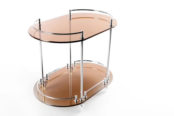 Glass coffee table — Stock Photo, Image