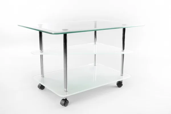 Glass coffee table — Stock Photo, Image
