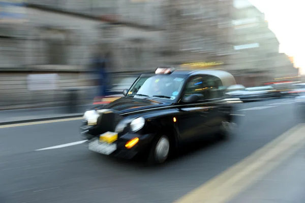 Fast Taxi in The Street — Stock Photo, Image