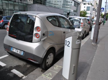 Elektrikli araba yükleniyor.