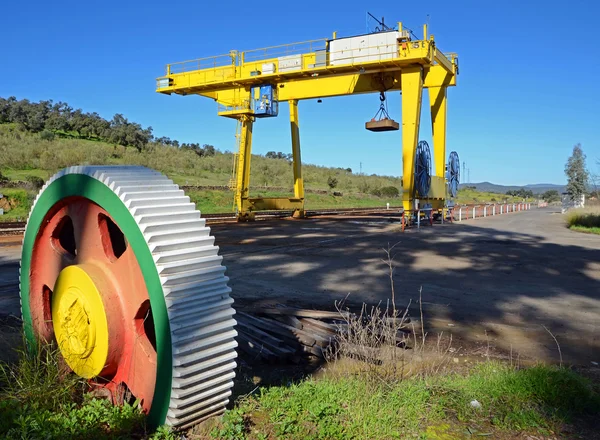 Logistics station and wheel — Stock Photo, Image